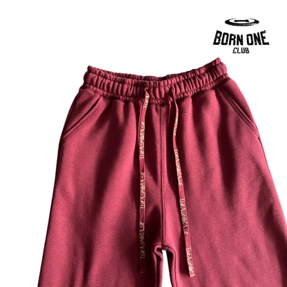 Conjunto Trapstar Script Zip Through Hoodie Zinfandel