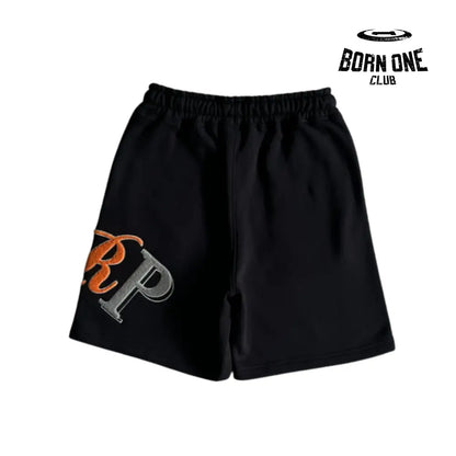 Conjunto Trapstar Shortset TRP Black & Orange