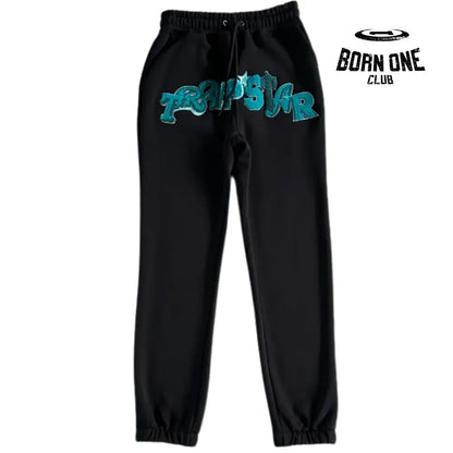 Conjunto Trapstar Tonal Wildcard Hoody Black & Teal