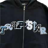 Conjunto Widcard Zip-Black and Blue Jaqueta e Calça Trapstar Tracksuits