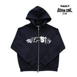 Conjunto Widcard Zip-Black and Blue Jaqueta e Calça Trapstar Tracksuits