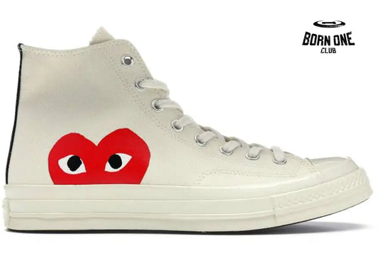Converse Chuck Taylor All Star 70 Hi Comme des Garçons Play White Converse Chuck Taylor All Star 70 HiComme des Garçons