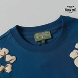 Denim Tears Camiseta YL#201-8201 Peacock Blue