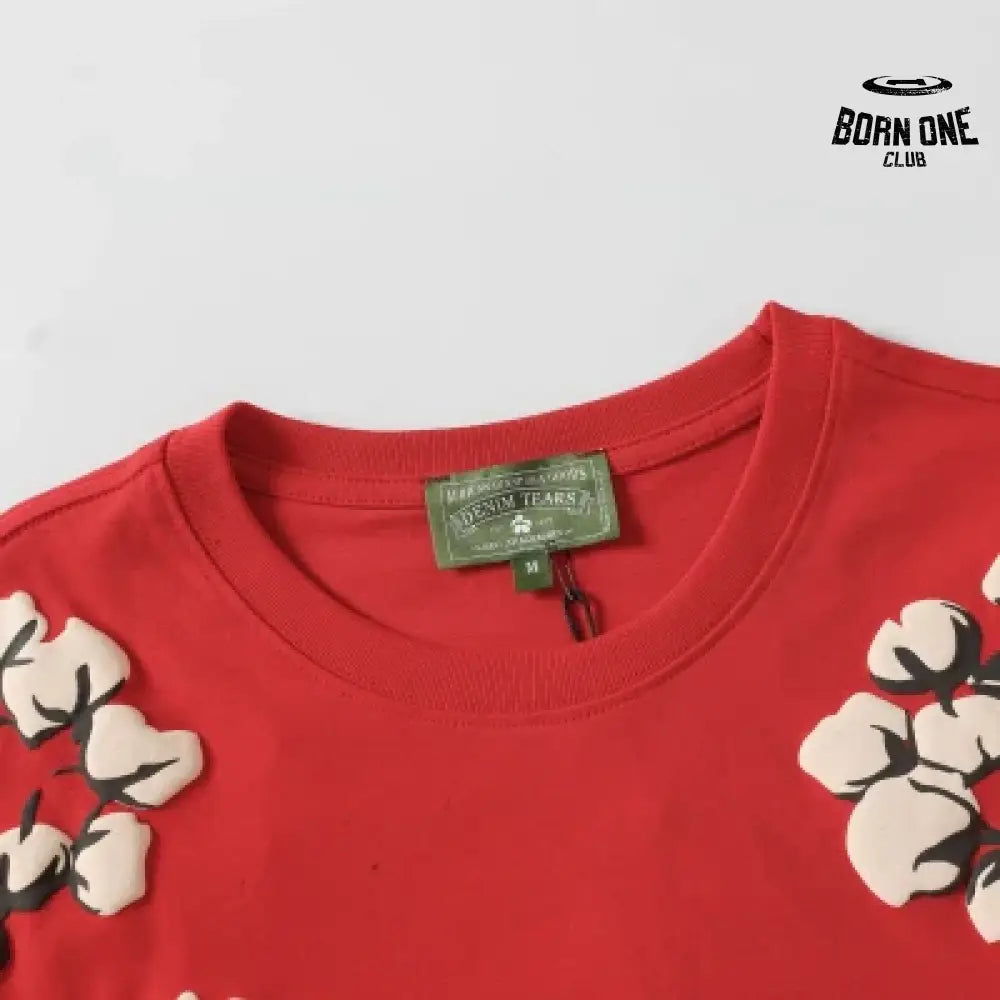 Denim Tears Camiseta YL#201-8201 Red