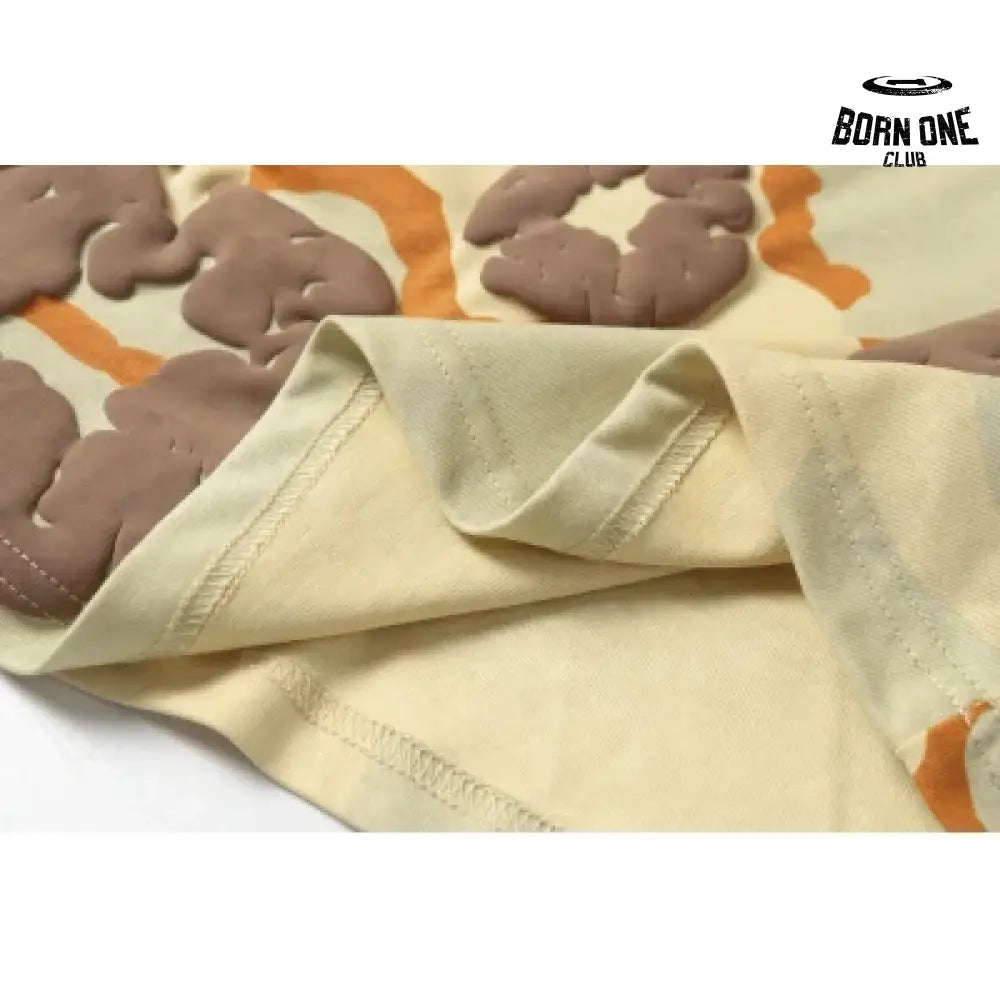 Denim Tears Camiseta YL#208-8208 Camouflage Apricot