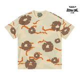 Denim Tears Camiseta YL#208-8208 Camouflage Apricot