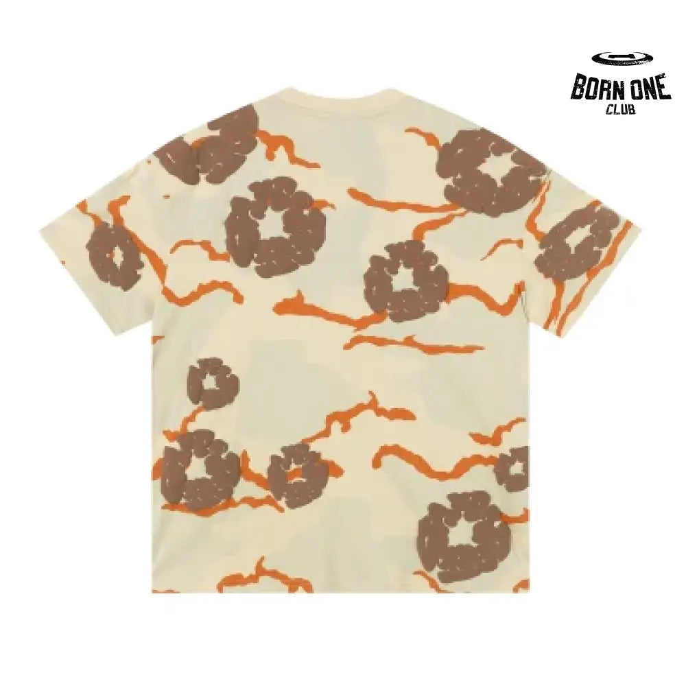 Denim Tears Camiseta YL#208-8208 Camouflage Apricot