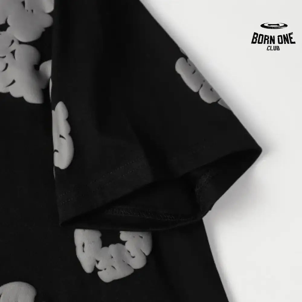 Denim Tears Camiseta YL#291-8601 Black Grey