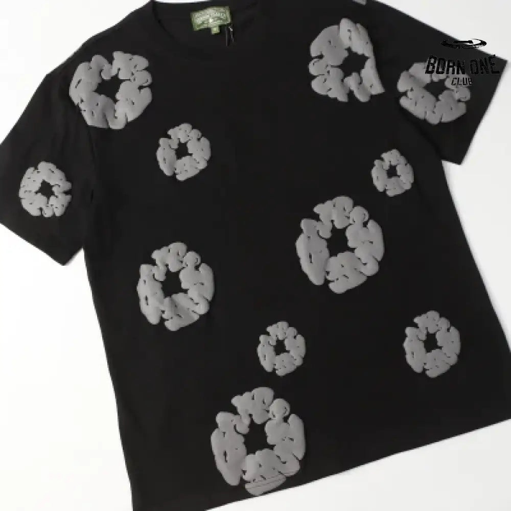 Denim Tears Camiseta YL#291-8601 Black Grey