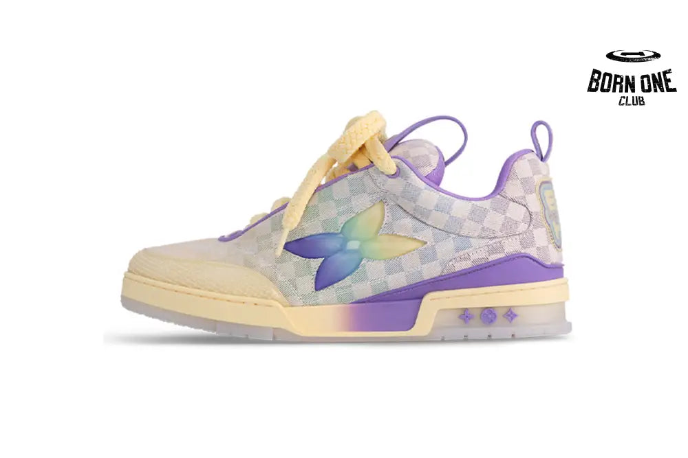 Louis Vuitton LV Skate Sneaker Gradient Damier Denim Purple 1AH667