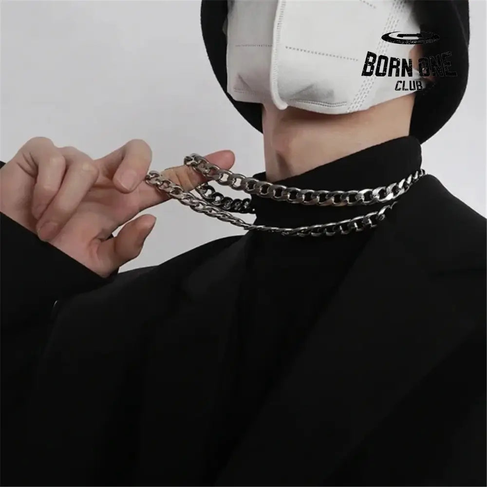 Crome Heart Necklace Corrente 55cm prata 925