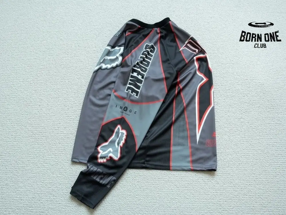Camisa Fox Racing x Supreme DMX Snow Black