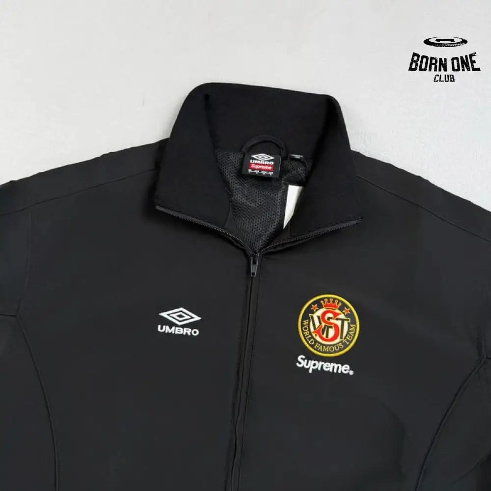 Conjunto Supreme x Umbro Cotton Ripstop Track Black