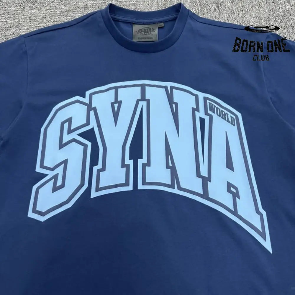 Camiseta Syna World College Azul Marinho