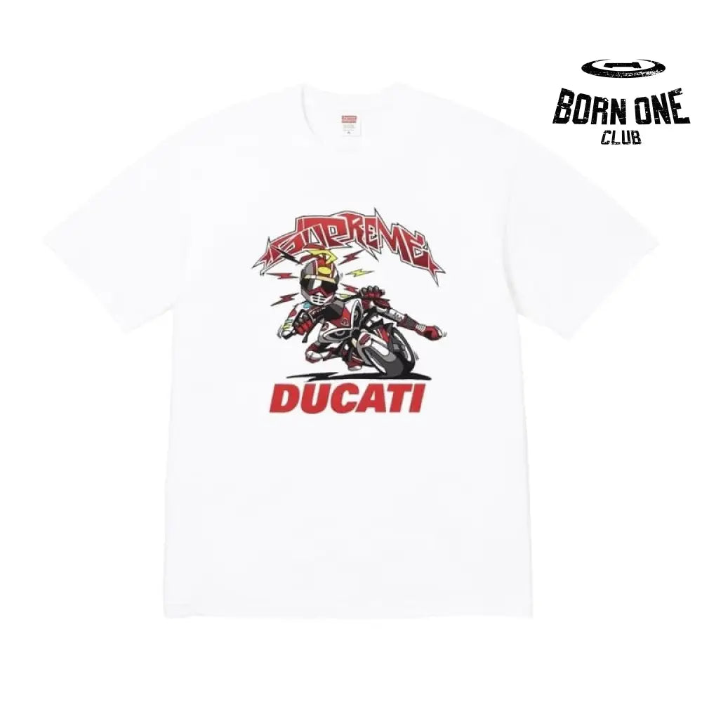 Camiseta Supreme Ducati Bike Branco