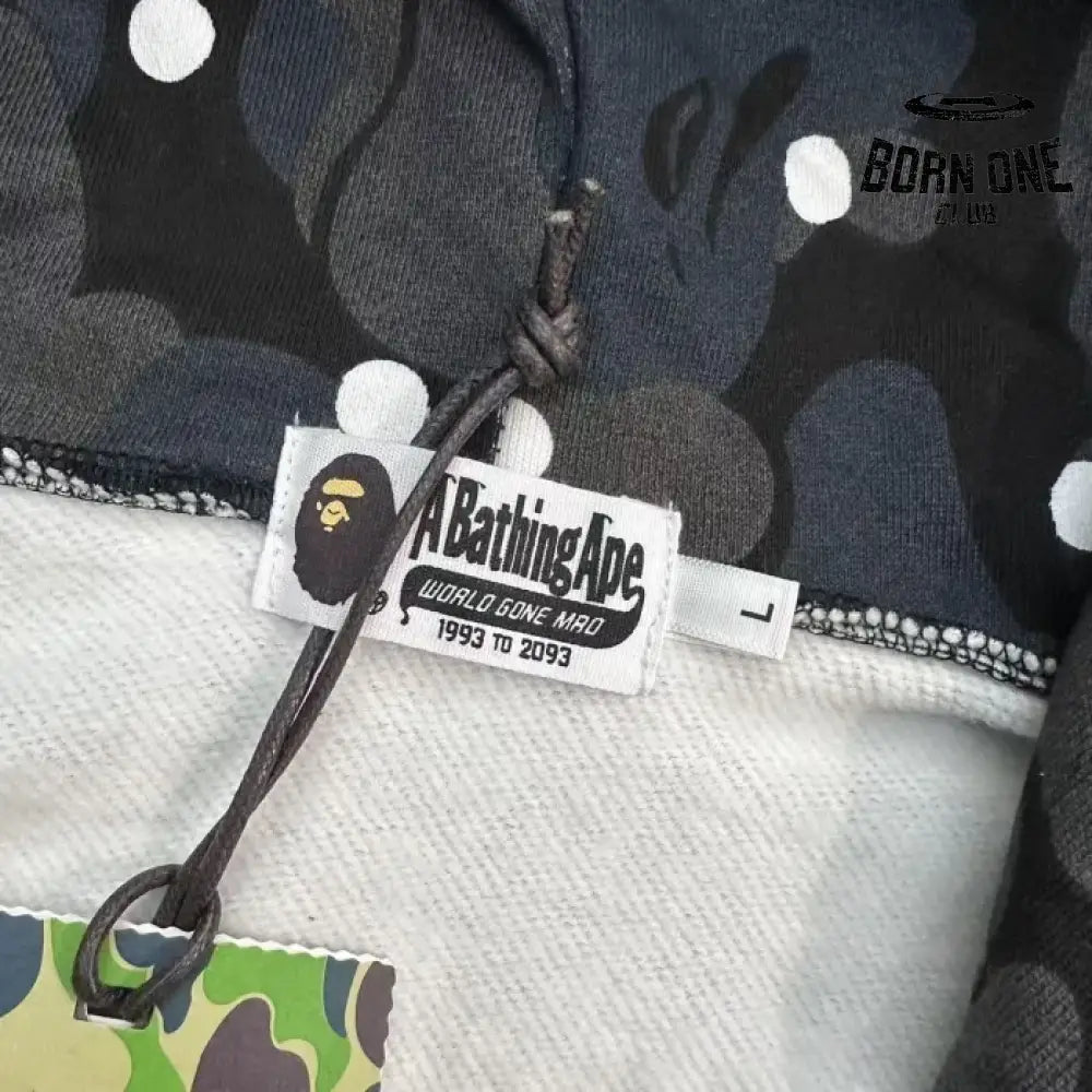 Bape Shark Polka Dot Moletom Zíper