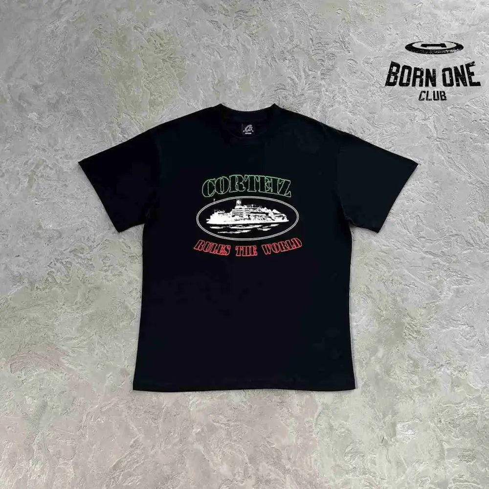 Camiseta Corteiz Og Alcatraz Itália Preta