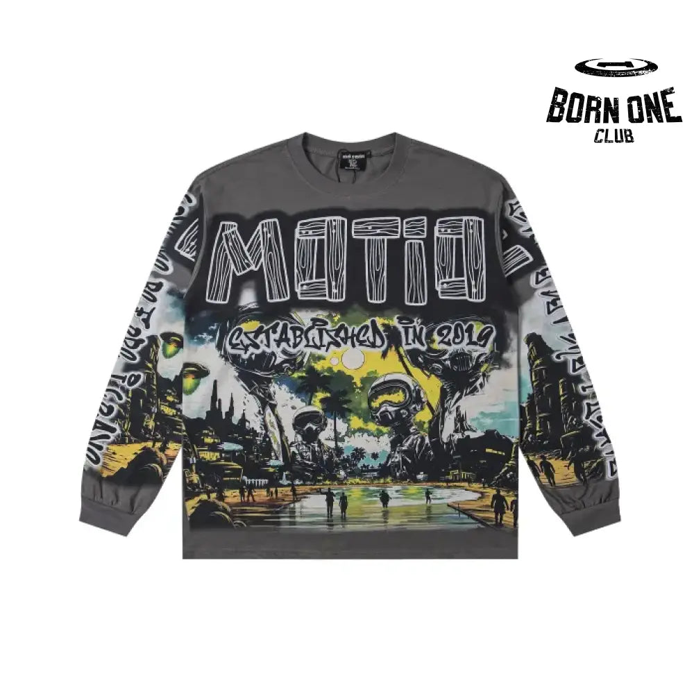 Camiseta Manga Longa Mixed Emotion
