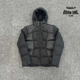Jaqueta Puffer Synaworld Logo Wave Preta