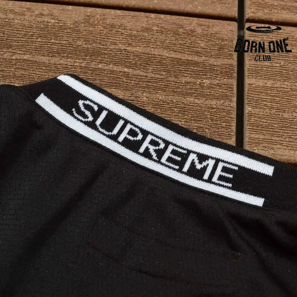 Camiseta Supreme Crest Soccer Jersey Black