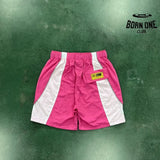 Shorts Corteiz Rosa Branco