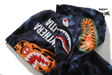 Bape Shark Tiger Head Moletom Zíper