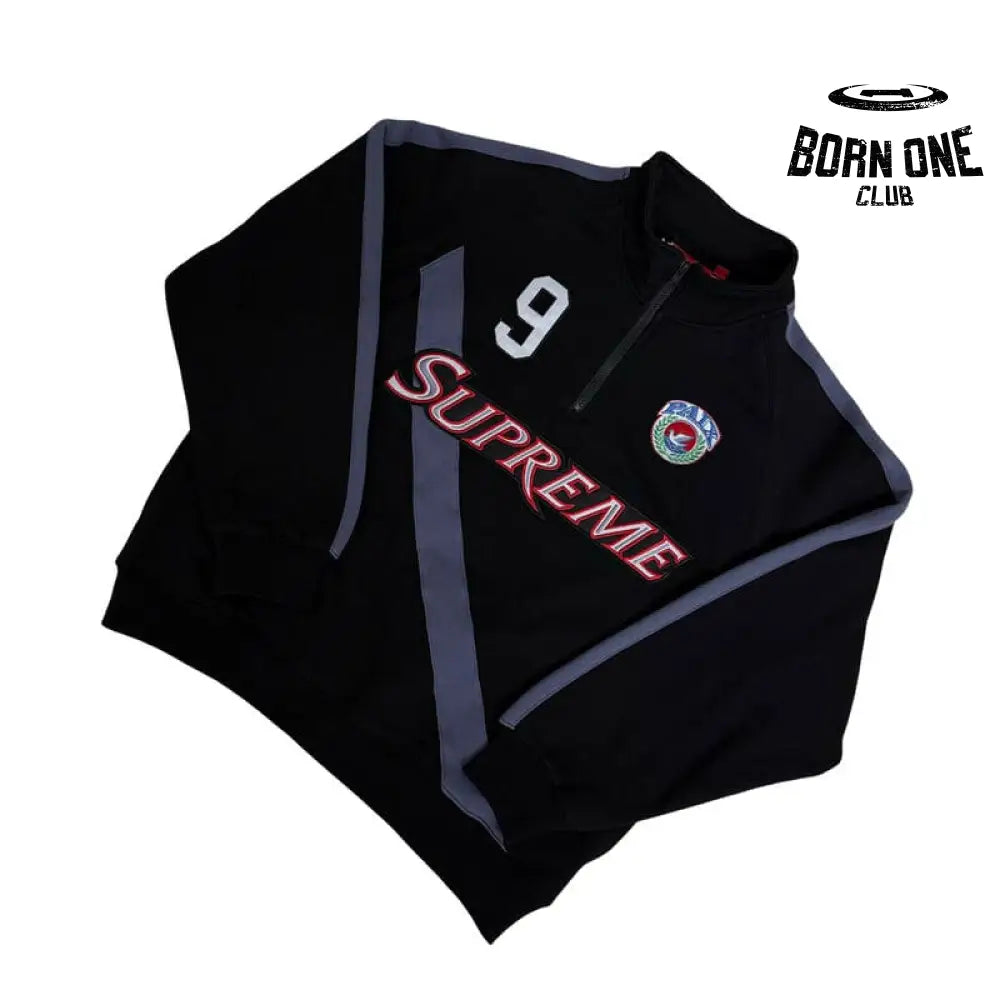 Jaqueta Supreme Equipe Half Zip Preta
