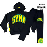 Conjunto Syna World College Logo Preto/Amarelo
