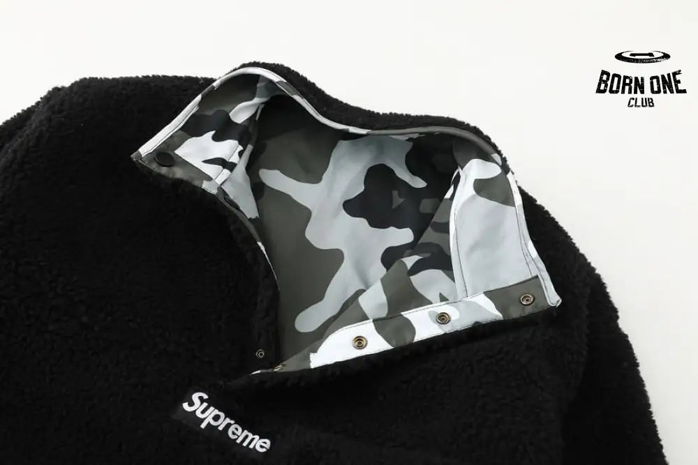 Jaqueta Supreme Polartec Shearling Pullover Dupla Face