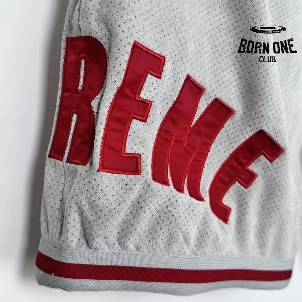 Shorts Supreme Ultrasuede Cinza