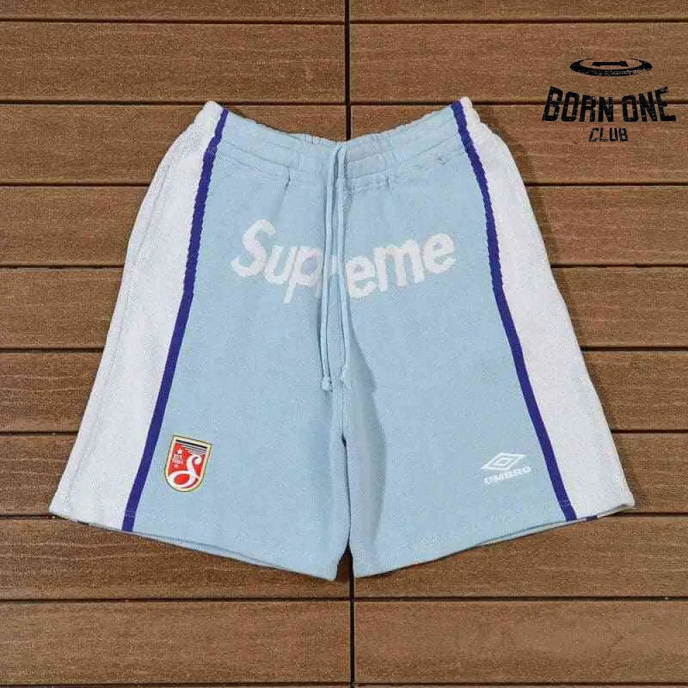Conjunto Supreme x Umbro Zíper Light Blue