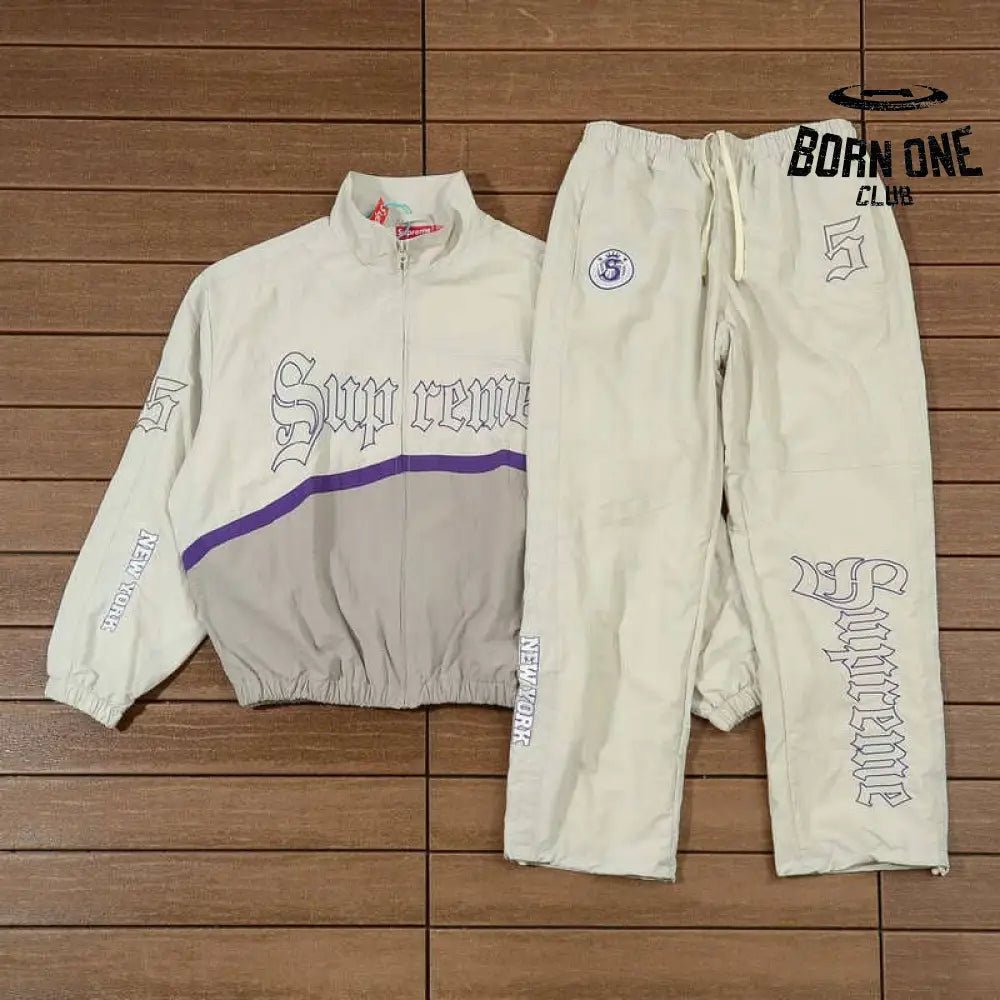 Conjunto Supreme OLD English Track White