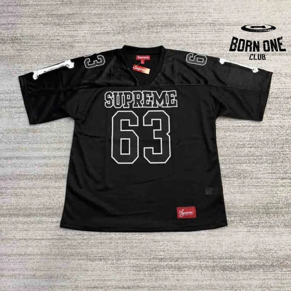 Camiseta Supreme Jersey Bones Football Black