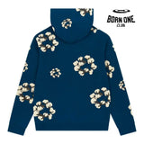Denim Taers Cactus Tears Wreath Hoodie Blue Moletom
