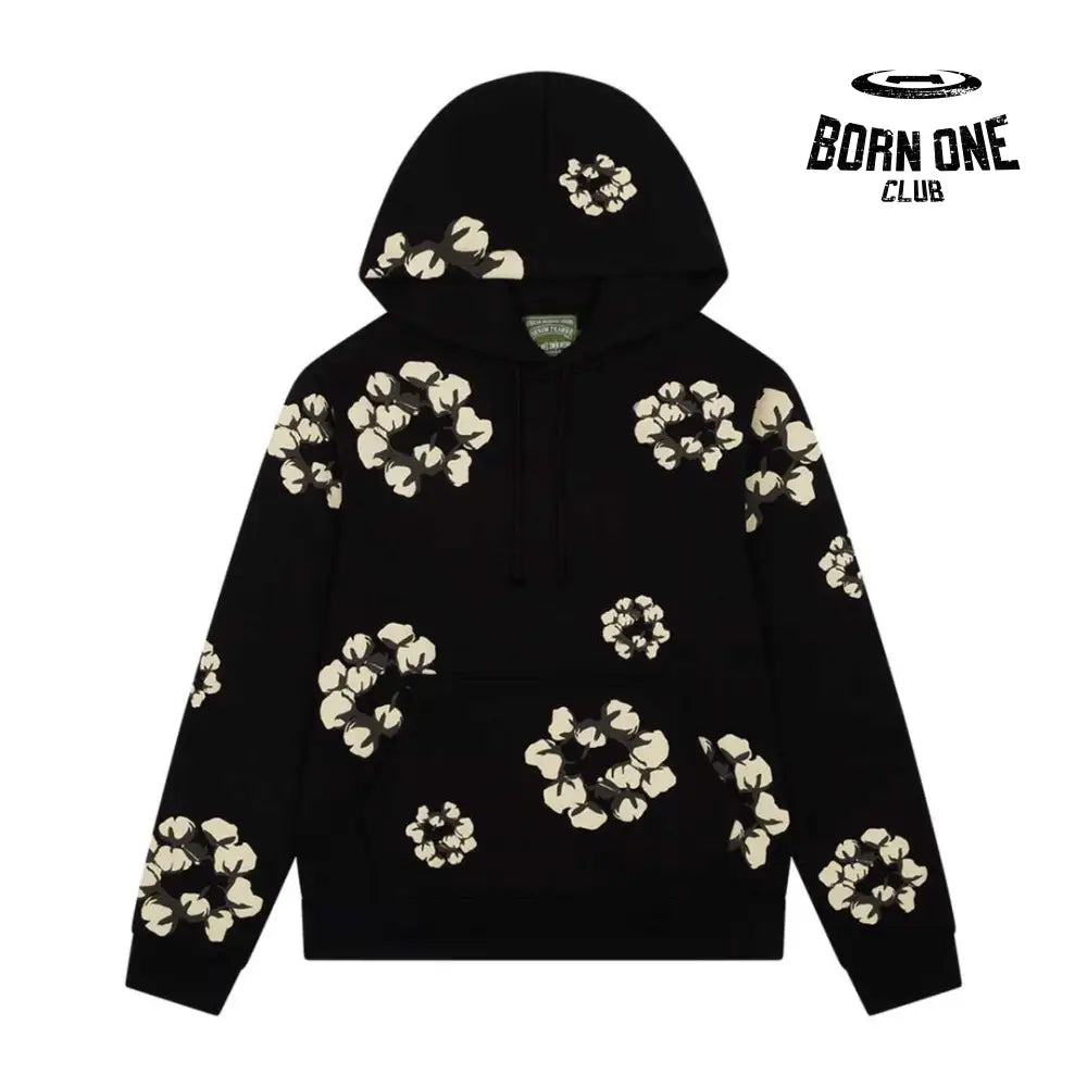 Denim Tears Cactus Tears Wreath Hoodie Black Moletom