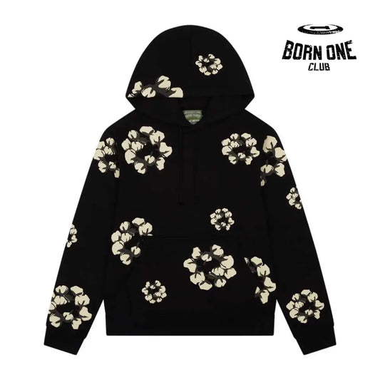 Denim Tears Cactus Tears Wreath Hoodie Black Moletom