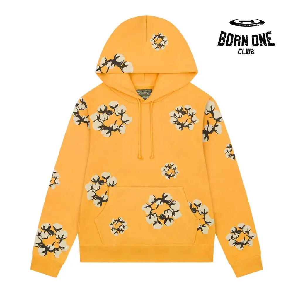 Denim Tears Cactus Tears Wreath Hoodie Yellow Moletom