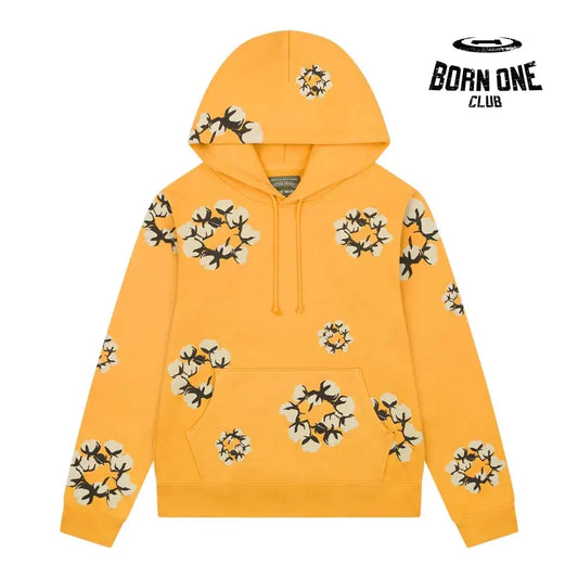 Denim Tears Cactus Tears Wreath Hoodie Yellow Moletom