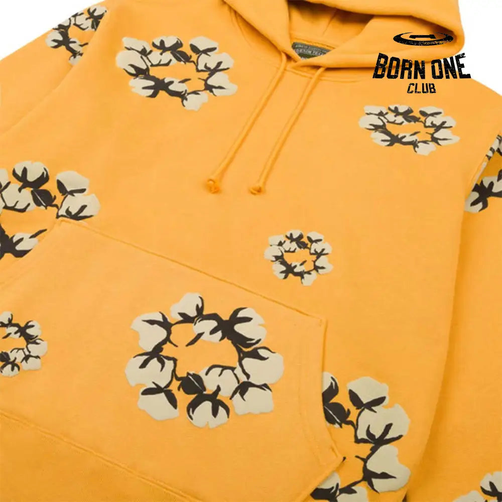 Denim Tears Cactus Tears Wreath Hoodie Yellow Moletom