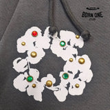 DENIM TEARS RHINESTONE SWEATPANTS CINZA