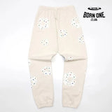 DENIM TEARS RHINESTONE SWEATPANTS CREME