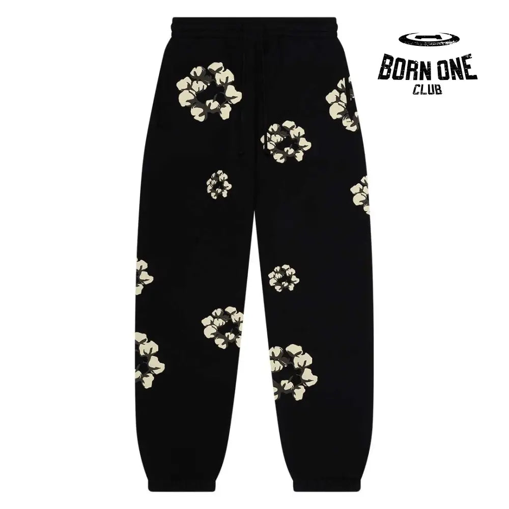Denim Tears The Cotton Wreath Sweatpants Black Calça Moletom