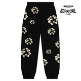 Denim Tears The Cotton Wreath Sweatpants Black Calça Moletom