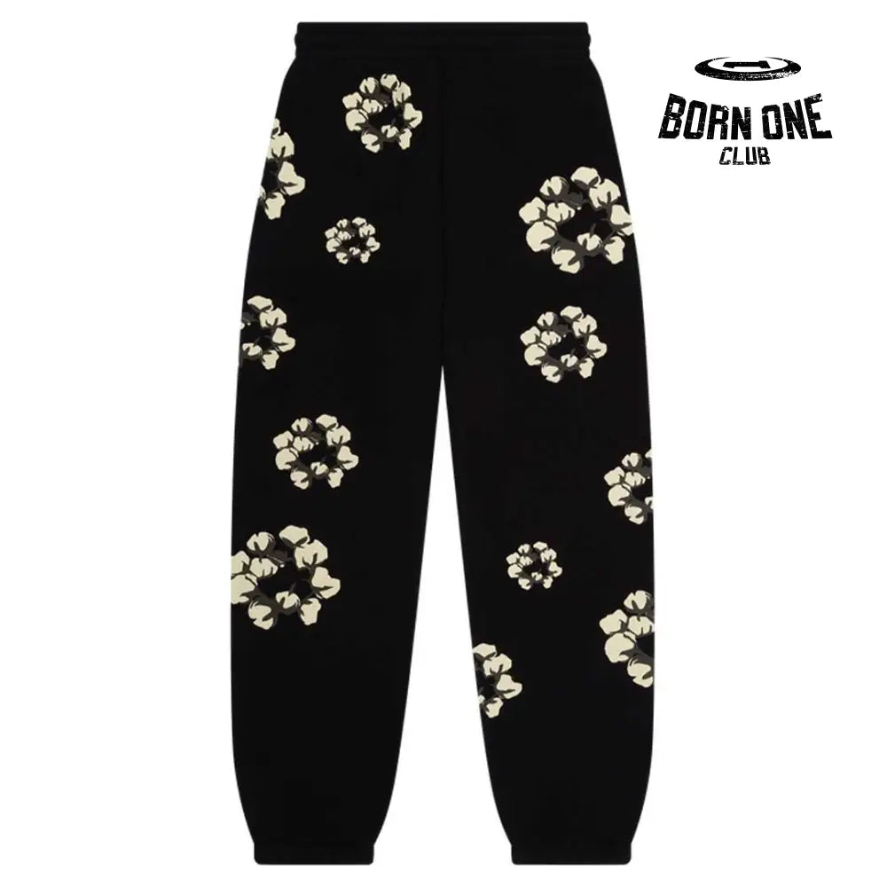 Denim Tears The Cotton Wreath Sweatpants Black Calça Moletom