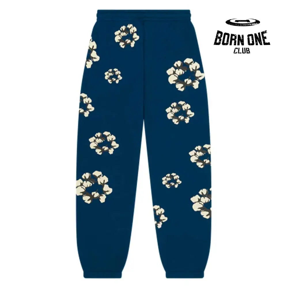 Denim Tears The Cotton Wreath Sweatpants Blue Calça