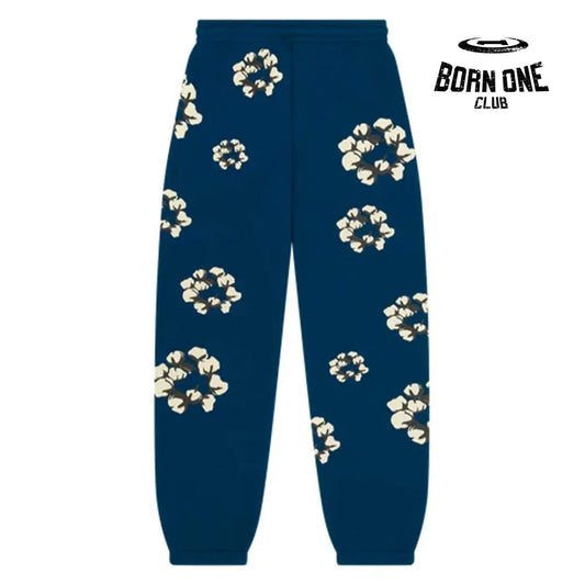 Denim Tears The Cotton Wreath Sweatpants Blue Calça