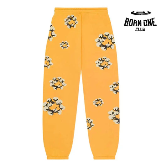 Denim Tears The Cotton Wreath Sweatpants Yellow Calça Moletom
