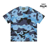 Denim Tears Camiseta YL#208-8208 Camouflage Blue