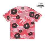 Denim Tears Camiseta YL#208-8208 Camouflage Pink
