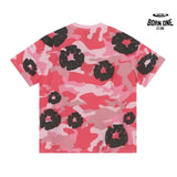 Denim Tears Camiseta YL#208-8208 Camouflage Pink